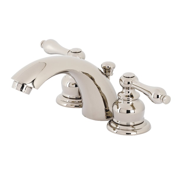 KB946ALPN Victorian Mini-Widespread Bathroom Faucet, Polished Nickel